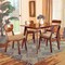 Baxton Studio Damara Mid-Century Modern Sand Fabric and Walnut Brown Finished Wood 5-Piece Dining Set 183-11646-11644-Zoro - alternate 7